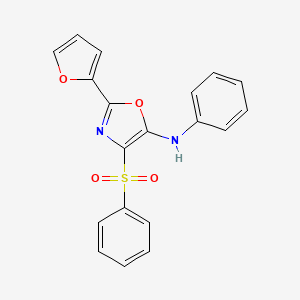 4-(benzenesulfonyl)-2-(furan-2-yl)-N-phenyl-1,3-oxazol-5-amine