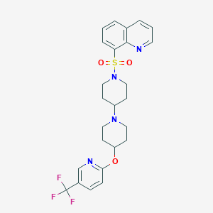 1'-(Quinoline-8-sulfonyl)-4-{[5-(trifluoromethyl)pyridin-2-yl]oxy}-1,4'-bipiperidine
