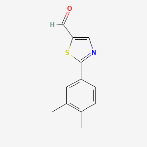 2-(3,4-Dimethylphenyl)-1,3-thiazole-5-carbaldehyde