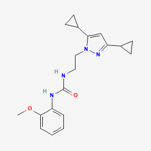 1-(2-(3,5-dicyclopropyl-1H-pyrazol-1-yl)ethyl)-3-(2-methoxyphenyl)urea