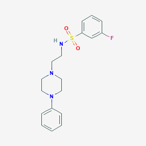 3-fluoro-N-(2-(4-phenylpiperazin-1-yl)ethyl)benzenesulfonamide