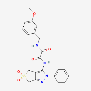N1-(5,5-dioxido-2-phenyl-4,6-dihydro-2H-thieno[3,4-c]pyrazol-3-yl)-N2-(3-methoxybenzyl)oxalamide