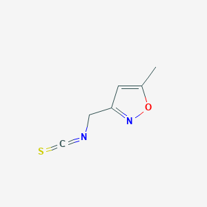 B2447381 3-(Isothiocyanatomethyl)-5-methyl-1,2-oxazole CAS No. 1250698-35-1