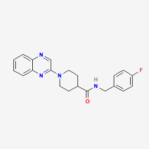 N-(4-fluorobenzyl)-1-quinoxalin-2-ylpiperidine-4-carboxamide