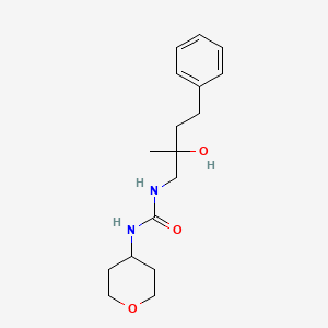 1-(2-hydroxy-2-methyl-4-phenylbutyl)-3-(tetrahydro-2H-pyran-4-yl)urea