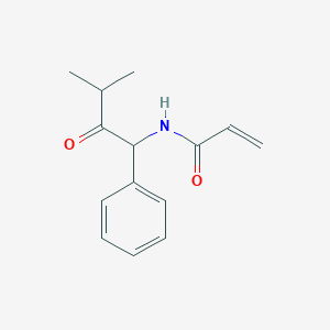 B2447390 N-(3-Methyl-2-oxo-1-phenylbutyl)prop-2-enamide CAS No. 2361642-31-9