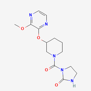 1-(3-((3-Methoxypyrazin-2-yl)oxy)piperidine-1-carbonyl)imidazolidin-2-one