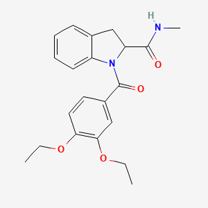 1-(3,4-diethoxybenzoyl)-N-methylindoline-2-carboxamide
