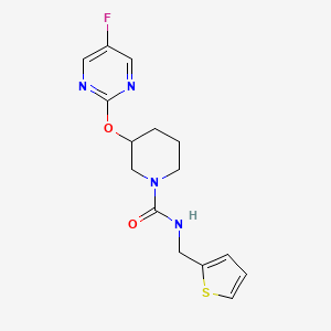 3-((5-fluoropyrimidin-2-yl)oxy)-N-(thiophen-2-ylmethyl)piperidine-1-carboxamide