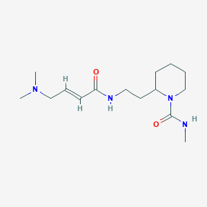 2-[2-[[(E)-4-(Dimethylamino)but-2-enoyl]amino]ethyl]-N-methylpiperidine-1-carboxamide