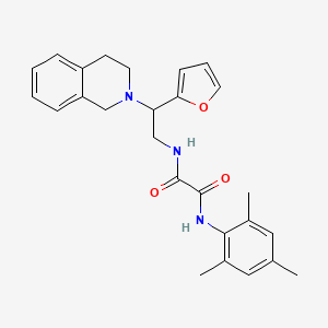 N1-(2-(3,4-dihydroisoquinolin-2(1H)-yl)-2-(furan-2-yl)ethyl)-N2-mesityloxalamide