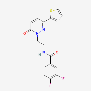 3,4-difluoro-N-(2-(6-oxo-3-(thiophen-2-yl)pyridazin-1(6H)-yl)ethyl)benzamide