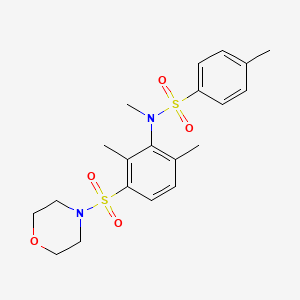 molecular formula C20H26N2O5S2 B2447437 N-(2,6-dimethyl-3-(morpholinosulfonyl)phenyl)-N,4-dimethylbenzenesulfonamide CAS No. 327060-95-7