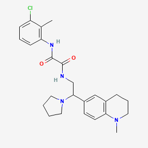 N-(3-chloro-2-methylphenyl)-N'-[2-(1-methyl-1,2,3,4-tetrahydroquinolin-6-yl)-2-pyrrolidin-1-ylethyl]ethanediamide