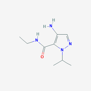 molecular formula C9H16N4O B2447443 4-Amino-N-ethyl-1-isopropyl-1H-pyrazole-5-carboxamide CAS No. 1894328-48-3