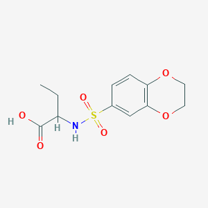 2-(2,3-Dihydro-benzo[1,4]dioxine-6-sulfonylamino)-butyric acid