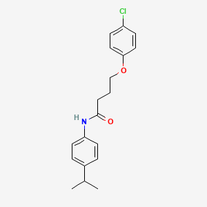 molecular formula C19H22ClNO2 B2447467 4-(4-chlorophenoxy)-N-[4-(propan-2-yl)phenyl]butanamide CAS No. 432494-92-3