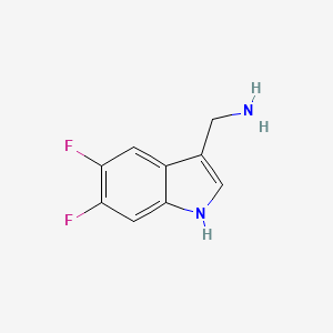 (5,6-Difluoro-1H-indol-3-YL)methanamine