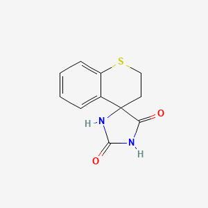 molecular formula C11H10N2O2S B2447497 Spiro(hydantoin-5,4'-thiochromane) CAS No. 66892-42-0