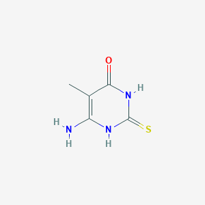 molecular formula C5H7N3OS B2447510 6-amino-5-methyl-2-sulfanylpyrimidin-4(3H)-one CAS No. 19804-00-3
