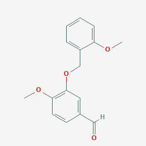 B2447515 4-Methoxy-3-[(2-methoxyphenyl)methoxy]benzaldehyde CAS No. 1305312-52-0