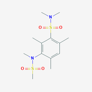 molecular formula C13H22N2O4S2 B2447531 N,N,2,4,6-pentamethyl-3-(N-methylmethylsulfonamido)benzenesulfonamide CAS No. 923115-14-4