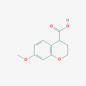molecular formula C11H12O4 B2447533 7-Methoxy-chroman-4-carboxylic acid CAS No. 80858-98-6