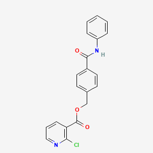 [4-(Phenylcarbamoyl)phenyl]methyl 2-chloropyridine-3-carboxylate