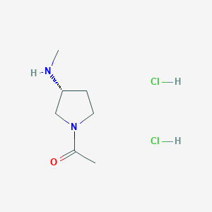 1-[(3R)-3-(Methylamino)pyrrolidin-1-yl]ethanone;dihydrochloride