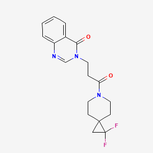 3-(3-(1,1-difluoro-6-azaspiro[2.5]octan-6-yl)-3-oxopropyl)quinazolin-4(3H)-one