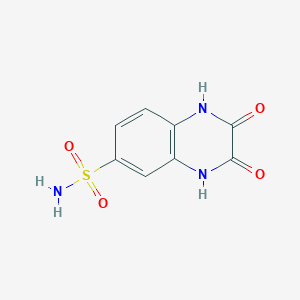 molecular formula C8H7N3O4S B2447565 2,3-Dioxo-1,2,3,4-tetrahydroquinoxaline-6-sulfonamide CAS No. 153504-92-8