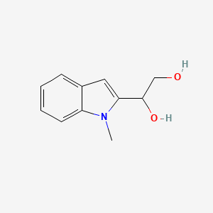 molecular formula C11H13NO2 B2447566 1-(1-methyl-1H-indol-2-yl)ethane-1,2-diol CAS No. 52098-29-0
