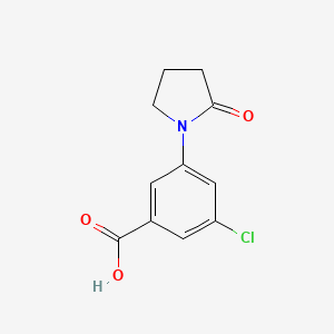 3-Chloro-5-(2-oxo-pyrrolidin-1-yl)-benzoic acid