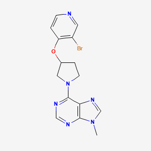 6-[3-(3-Bromopyridin-4-yl)oxypyrrolidin-1-yl]-9-methylpurine