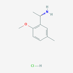 (1S)-1-(2-methoxy-5-methylphenyl)ethan-1-amine hydrochloride