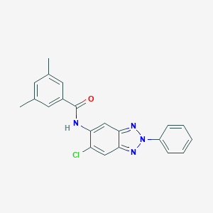 molecular formula C21H17ClN4O B244765 N-(6-chloro-2-phenyl-2H-1,2,3-benzotriazol-5-yl)-3,5-dimethylbenzamide 