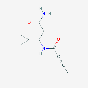 molecular formula C10H14N2O2 B2447650 N-(2-carbamoyl-1-cyclopropylethyl)but-2-ynamide CAS No. 2411250-67-2