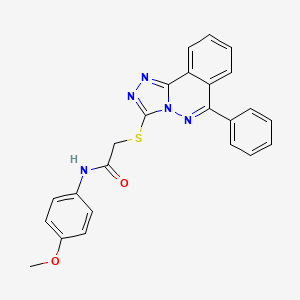molecular formula C24H19N5O2S B2447652 N-(4-methoxyphenyl)-2-((6-phenyl-[1,2,4]triazolo[3,4-a]phthalazin-3-yl)thio)acetamide CAS No. 886907-04-6