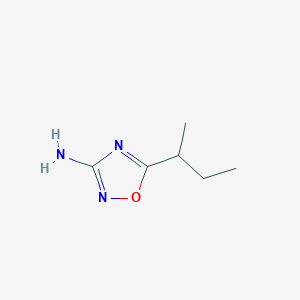 molecular formula C6H11N3O B2447657 5-(Butan-2-yl)-1,2,4-oxadiazol-3-amine CAS No. 1340524-25-5