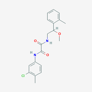 molecular formula C19H21ClN2O3 B2447734 N1-(3-chloro-4-methylphenyl)-N2-(2-methoxy-2-(o-tolyl)ethyl)oxalamide CAS No. 1797354-98-3