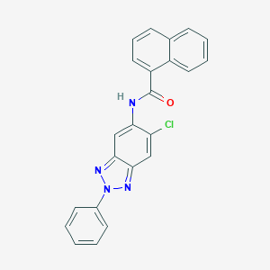 molecular formula C23H15ClN4O B244778 N-(6-chloro-2-phenyl-2H-1,2,3-benzotriazol-5-yl)-1-naphthamide 