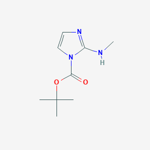 molecular formula C9H15N3O2 B2447830 tert-butyl 2-(methylamino)imidazole-1-carboxylate CAS No. 1935172-04-5