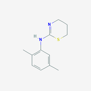 molecular formula C12H16N2S B2447867 N-(2,5-dimethylphenyl)-5,6-dihydro-4H-1,3-thiazin-2-amine CAS No. 145621-48-3