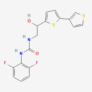 1-(2,6-Difluorophenyl)-3-[2-hydroxy-2-(5-thiophen-3-ylthiophen-2-yl)ethyl]urea