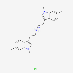 bis[2-(1,6-dimethyl-1H-indol-3-yl)ethyl]azanium chloride