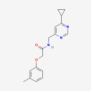 N-((6-cyclopropylpyrimidin-4-yl)methyl)-2-(m-tolyloxy)acetamide