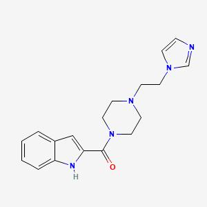 (4-(2-(1H-imidazol-1-yl)ethyl)piperazin-1-yl)(1H-indol-2-yl)methanone
