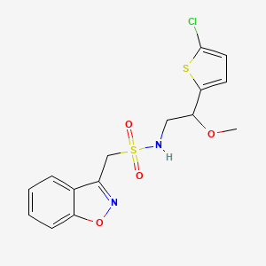 1-(benzo[d]isoxazol-3-yl)-N-(2-(5-chlorothiophen-2-yl)-2-methoxyethyl)methanesulfonamide