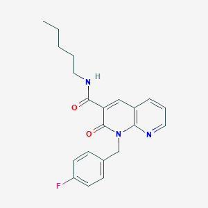 1-(4-fluorobenzyl)-2-oxo-N-pentyl-1,2-dihydro-1,8-naphthyridine-3-carboxamide