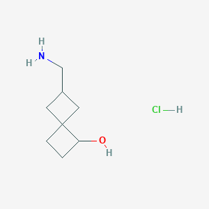 2-(Aminomethyl)spiro[3.3]heptan-7-ol;hydrochloride